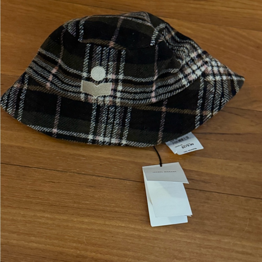 Isabel Marant Plaid Bucket Hat - Black, Brown, White - NEW with tags! - Picture 3 of 6